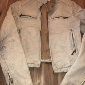 Tan Very DISTRESSED Leather Jacket